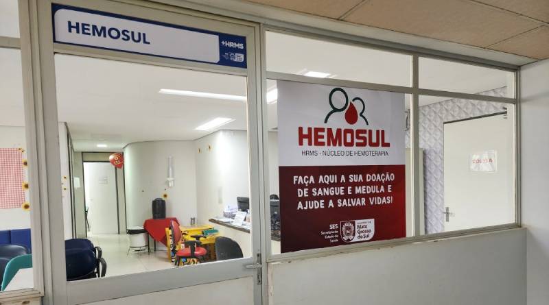 Para reforçar estoques, Hemosul do Hospital Regional de MS abre as portas na manhã deste sábado